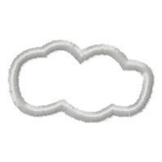 Picture of Cloud Outline Machine Embroidery Design