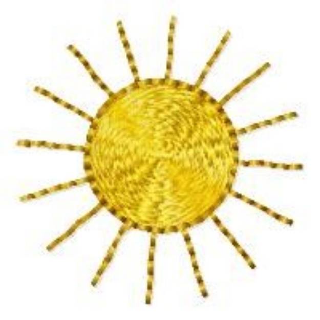 Picture of Sun Shine Machine Embroidery Design
