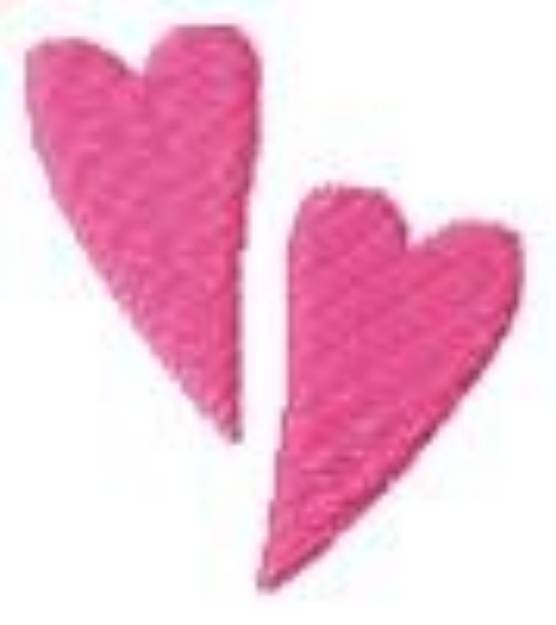 Picture of Two Hearts Machine Embroidery Design