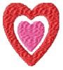 Heart In Heart Machine Embroidery Design