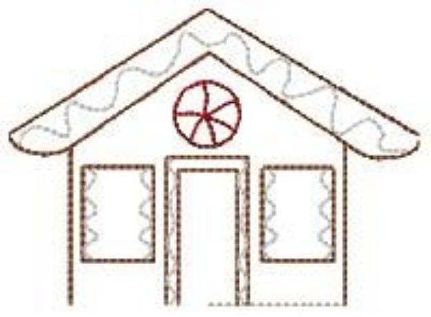 Picture of Holiday House Machine Embroidery Design