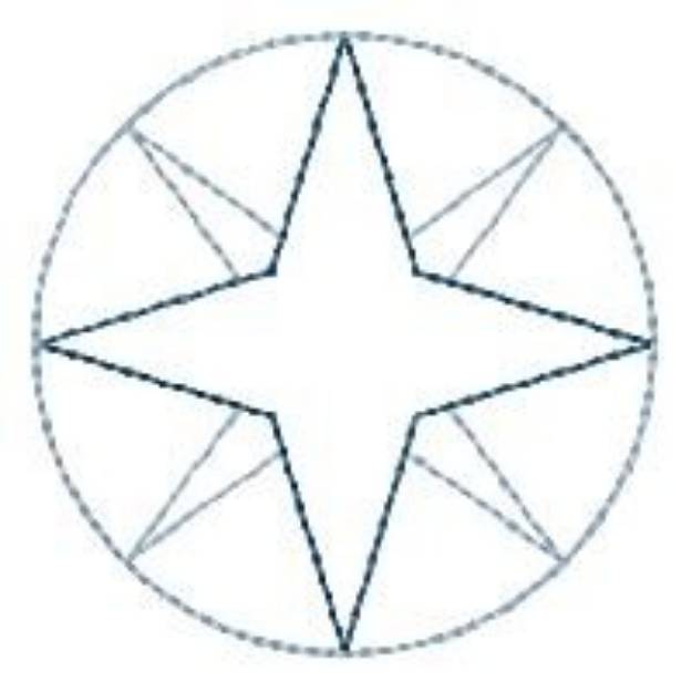 Picture of Quilt Star Machine Embroidery Design