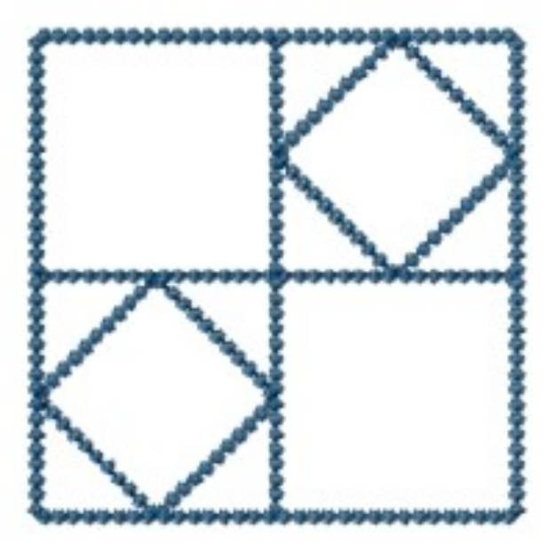 Picture of Diamond Block Machine Embroidery Design