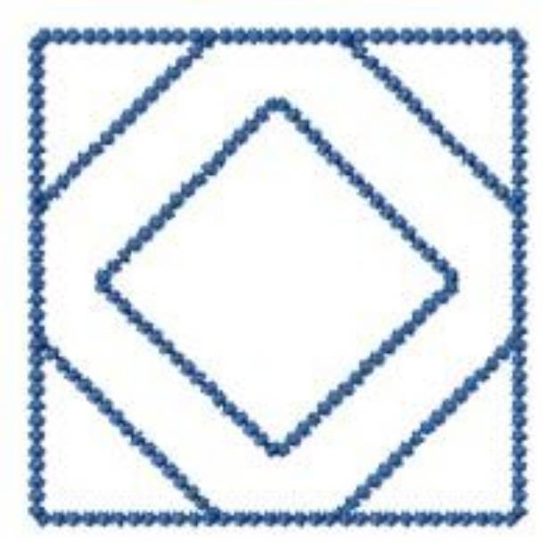 Picture of Diamond Square Machine Embroidery Design