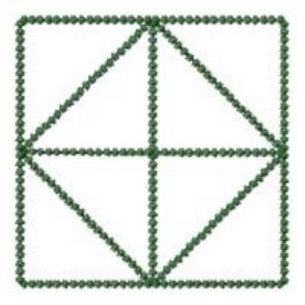Picture of Diamond In Square Machine Embroidery Design