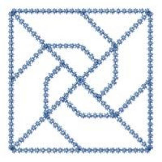 Picture of Spiral Block Machine Embroidery Design
