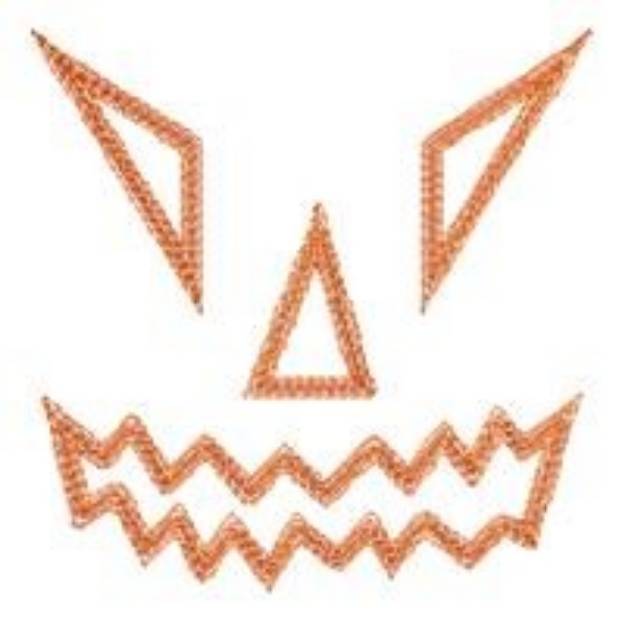 Picture of Scary Face Machine Embroidery Design