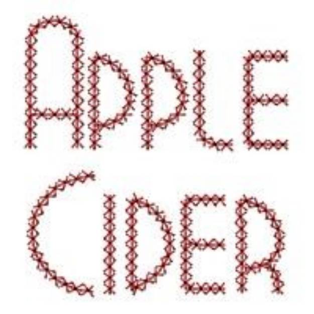Picture of Apple Cider Machine Embroidery Design