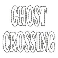 Ghost Crossing Machine Embroidery Design