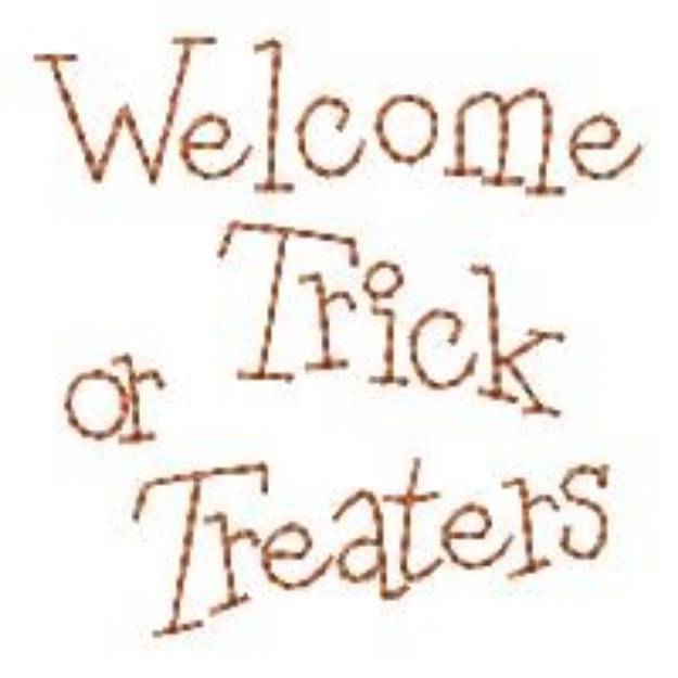 Picture of Trick Or Treaters Machine Embroidery Design