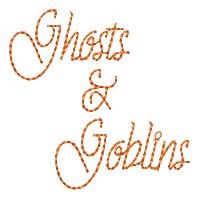 Ghosts & Goblins Machine Embroidery Design