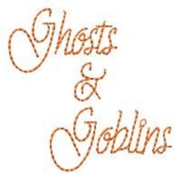 Picture of Ghosts & Goblins Machine Embroidery Design