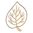 Picture of Leaf Outline Machine Embroidery Design