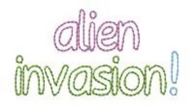 Picture of Alien Invasion! Machine Embroidery Design