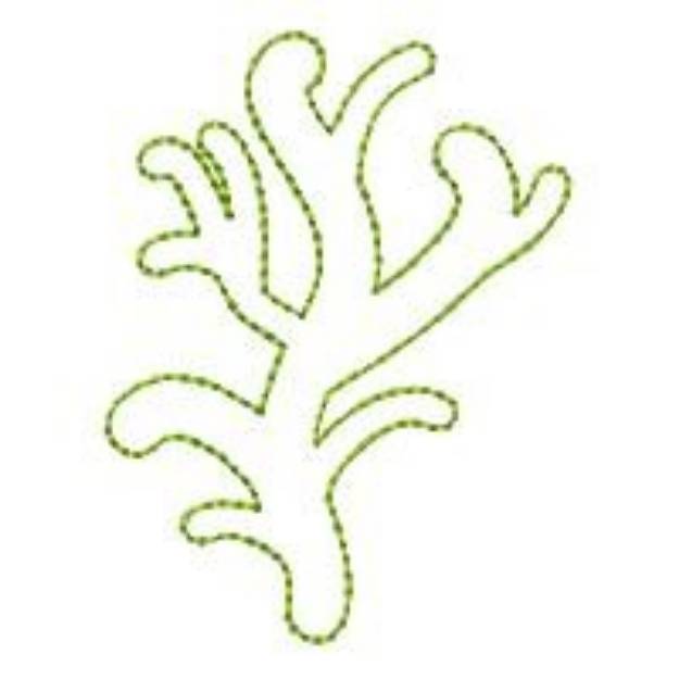 Picture of Coral Outline Machine Embroidery Design