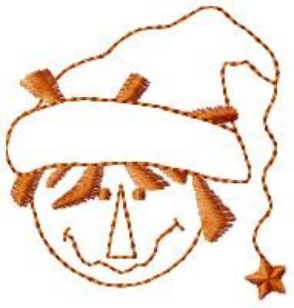 Picture of Halloween Witch Outline Machine Embroidery Design
