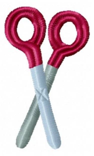 Picture of School Safety Scissors Machine Embroidery Design