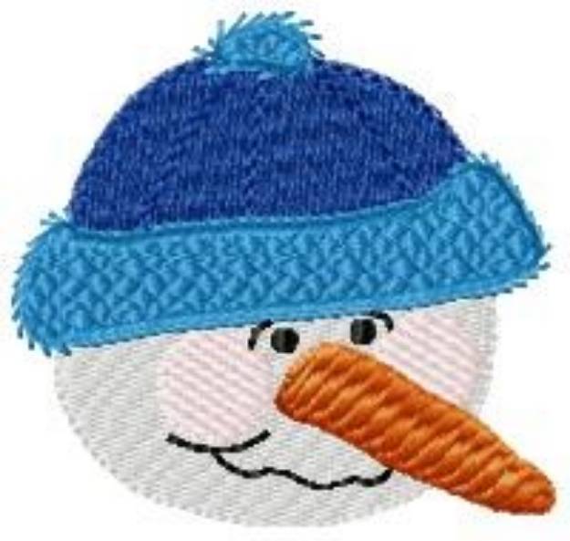 Picture of Snowman & Stocking Cap Machine Embroidery Design