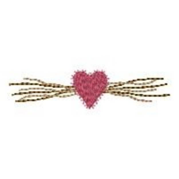 Picture of Country Heart Border Machine Embroidery Design