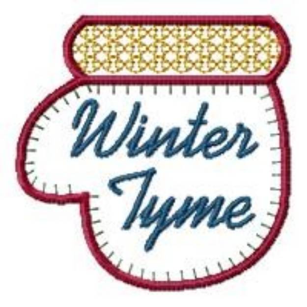 Picture of Winter Tyme Mitten Machine Embroidery Design
