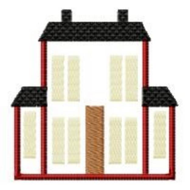 Picture of Country House Outline Machine Embroidery Design