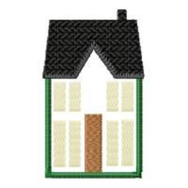 Picture of Small Country House Outline Machine Embroidery Design