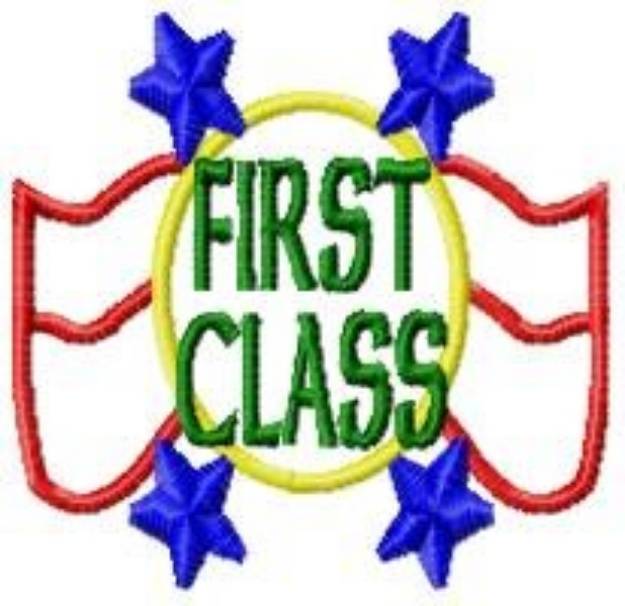 Picture of First Class Machine Embroidery Design