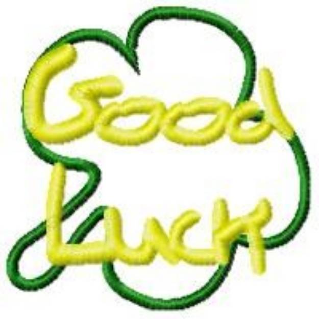 Picture of Good Luck Shamrock Machine Embroidery Design