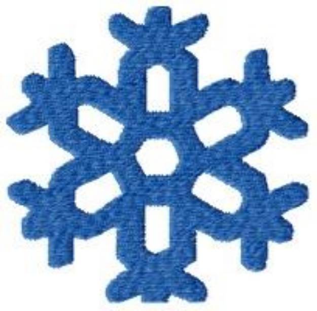 Picture of Pretty Christmas Snowflake Machine Embroidery Design