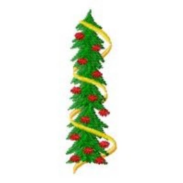 Picture of Skinny Christmas Tree Machine Embroidery Design