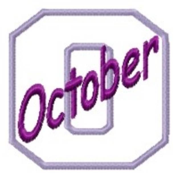 Picture of Applique October Machine Embroidery Design