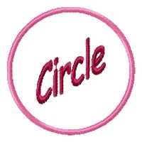 Circle Applique Machine Embroidery Design