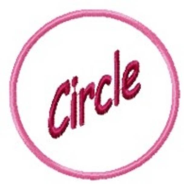 Picture of Circle Applique Machine Embroidery Design