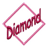 Diamond Applique Machine Embroidery Design