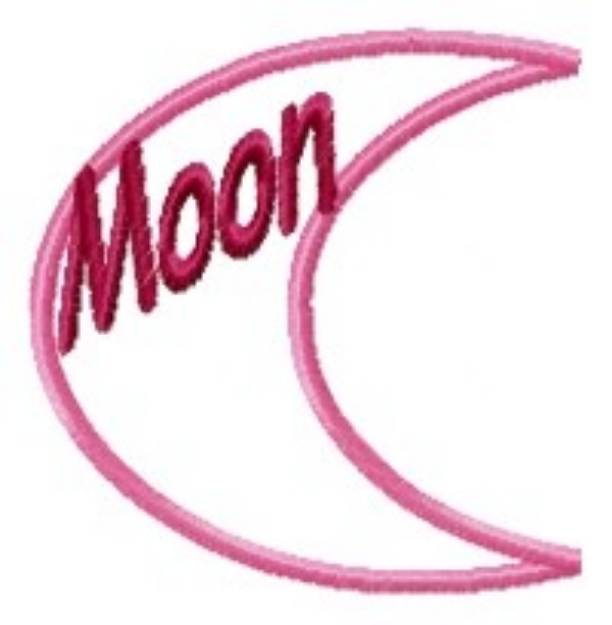 Picture of Moon Applique Machine Embroidery Design