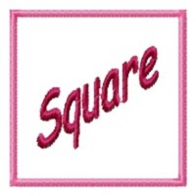 Picture of Square Applique Machine Embroidery Design