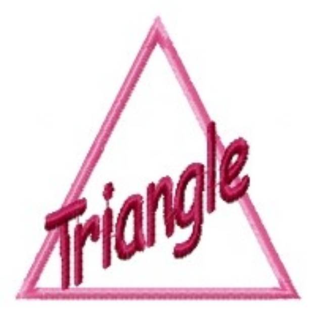 Picture of Triangle Applique Machine Embroidery Design