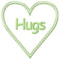Hugs Machine Embroidery Design