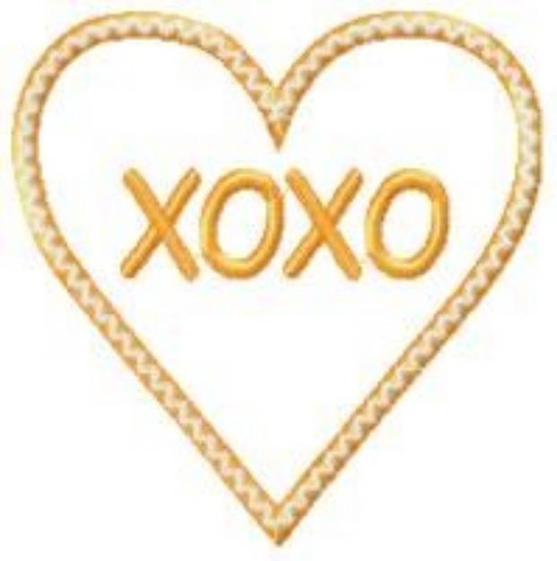 Picture of XOXO Machine Embroidery Design