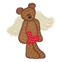 Teddy Bear Angel Machine Embroidery Design