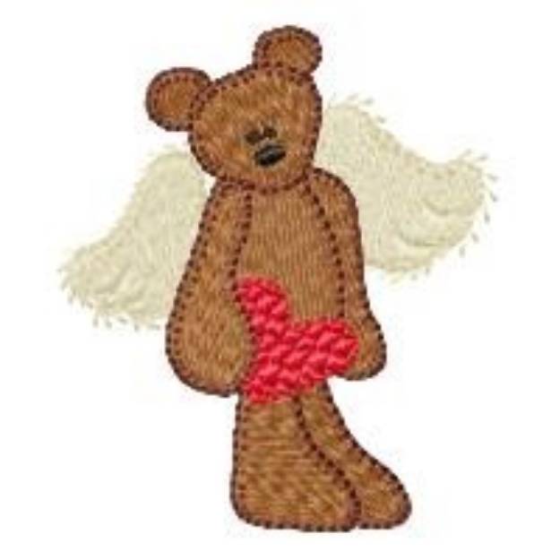 Picture of Teddy Bear Angel Machine Embroidery Design