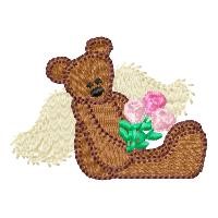 Angelic Teddy Bear Machine Embroidery Design