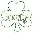 Picture of Shamrock Beauty Outline Machine Embroidery Design
