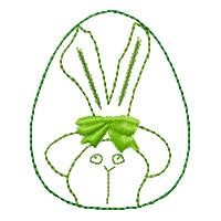 Easter Egg Outline Machine Embroidery Design