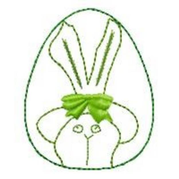 Picture of Easter Egg Outline Machine Embroidery Design