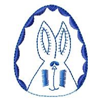 Cute Easter Egg Outline Machine Embroidery Design