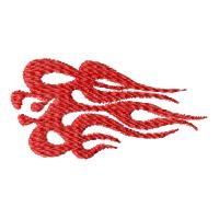 Racing Flames Machine Embroidery Design