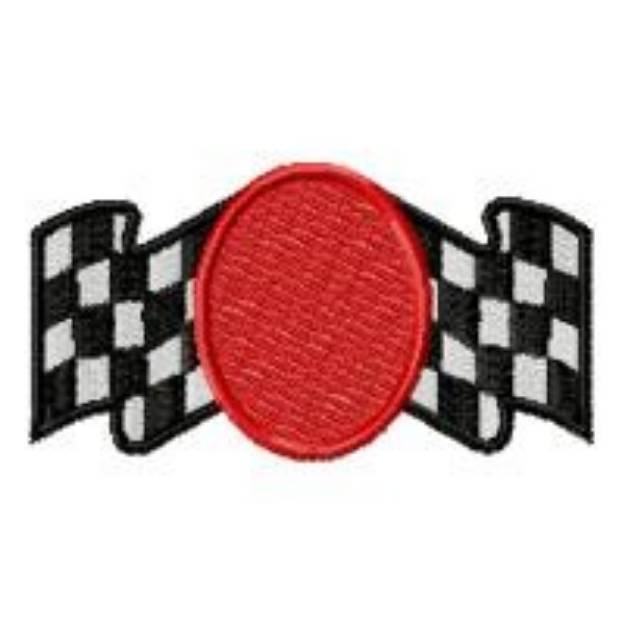 Picture of Racing Banner & Circle Machine Embroidery Design