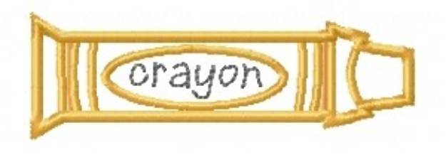 Picture of Crayon Outline Machine Embroidery Design
