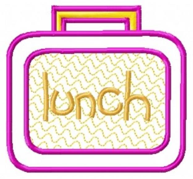 Picture of School Lunch Box Machine Embroidery Design